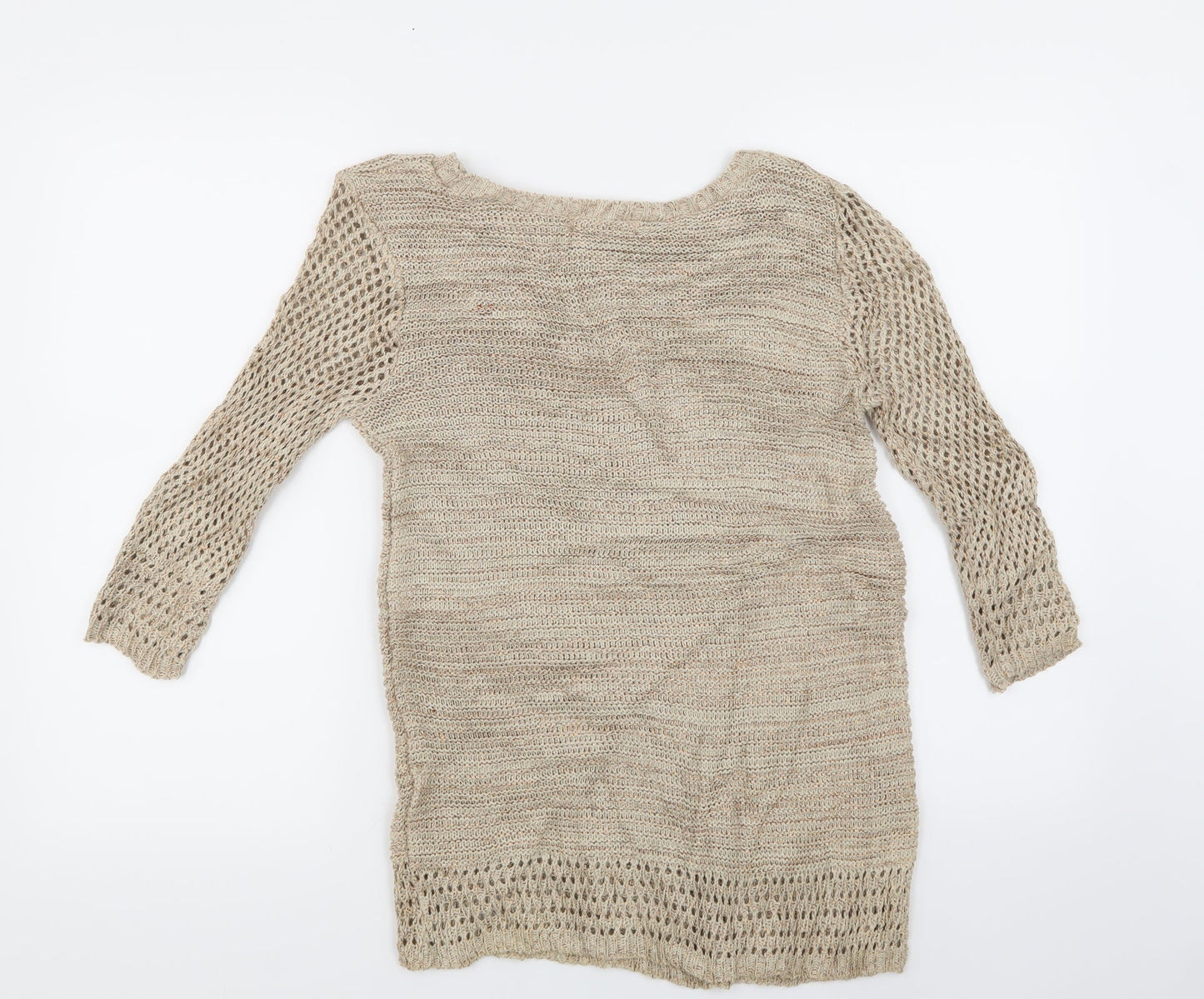 Peacocks Womens Gold   Pullover Jumper Size 8