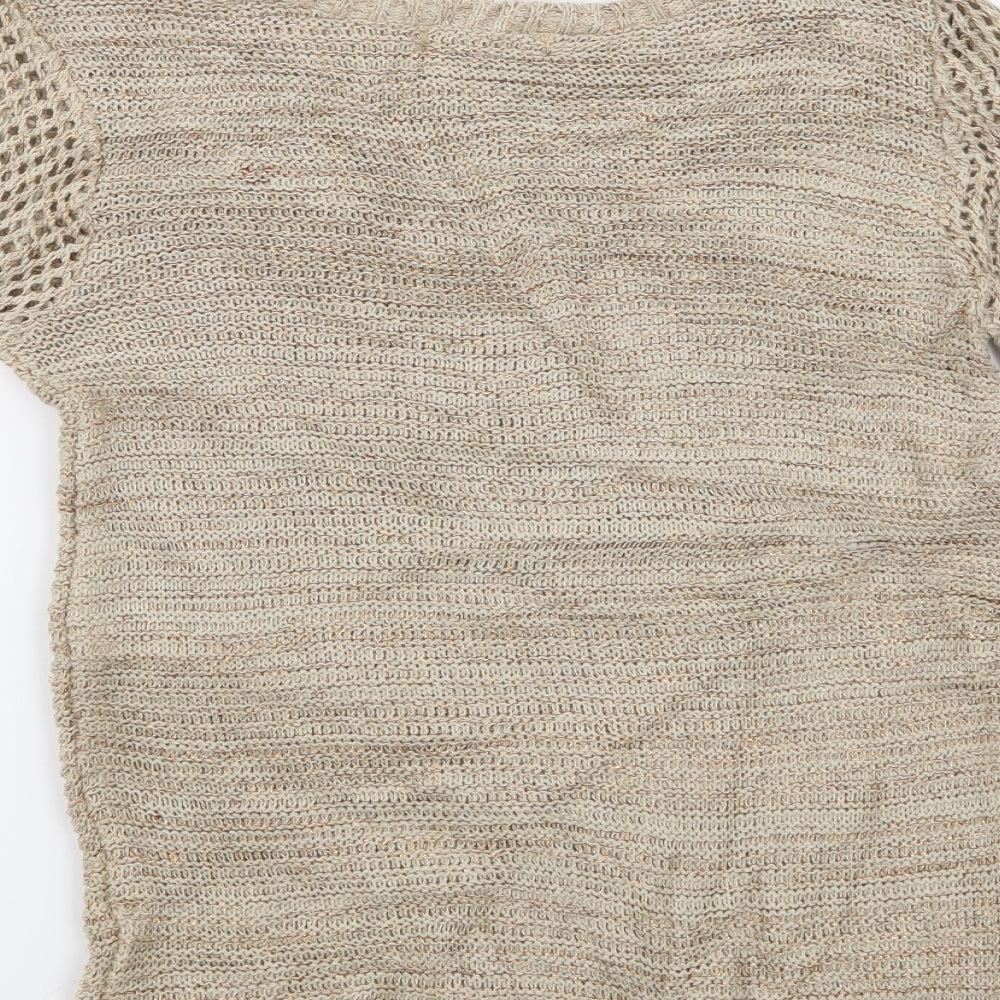 Peacocks Womens Gold   Pullover Jumper Size 8