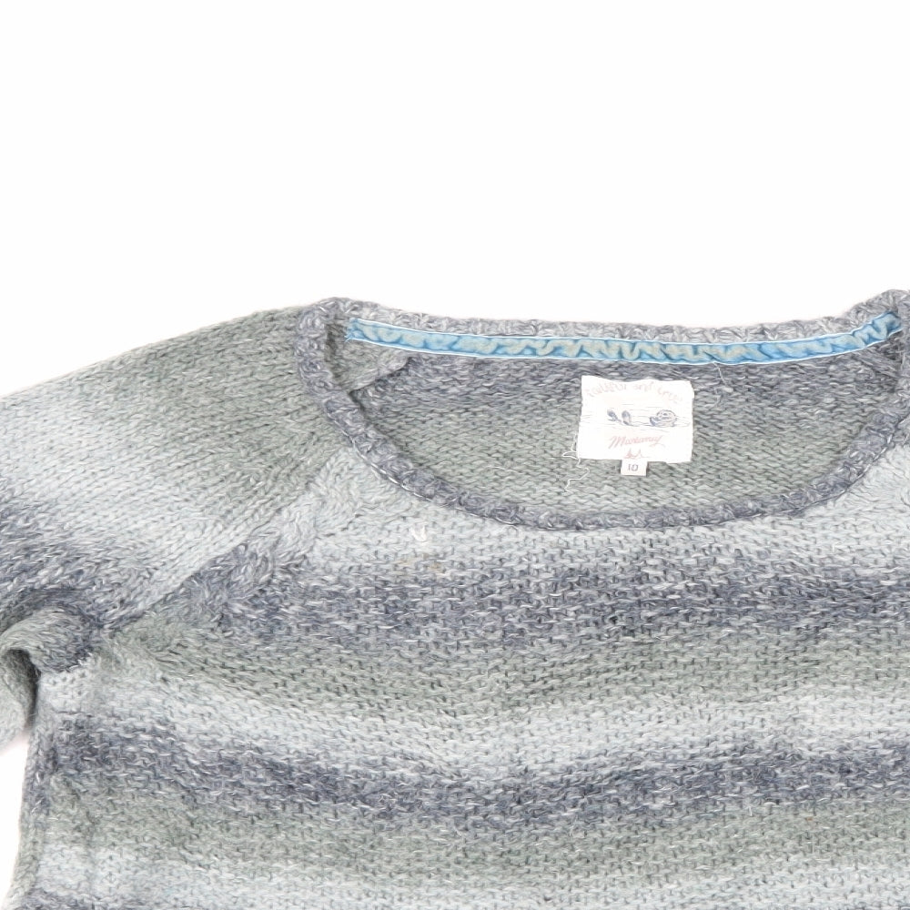Faithful & True Womens Multicoloured Striped  Pullover Jumper Size 10