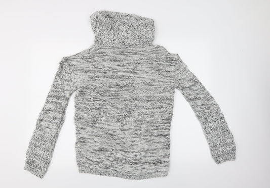M&Co Womens Grey   Pullover Jumper Size M