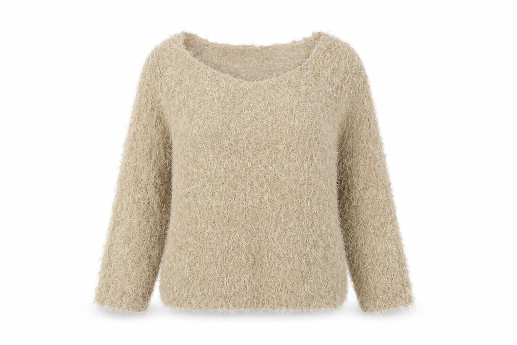 Front view of Zuppe women’s brown jumper, size M