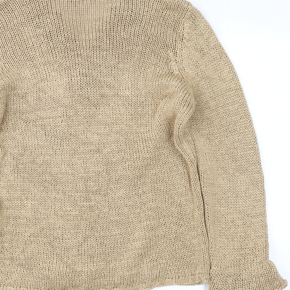 m&s Womens Beige   Pullover Jumper Size L
