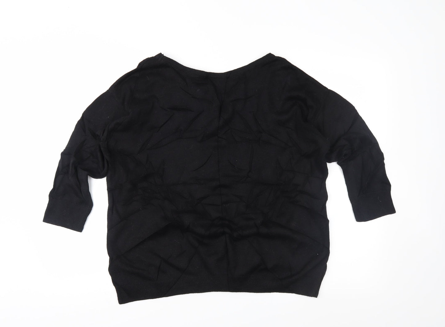 wallia Womens Black Polka Dot  Tunic Jumper Size M