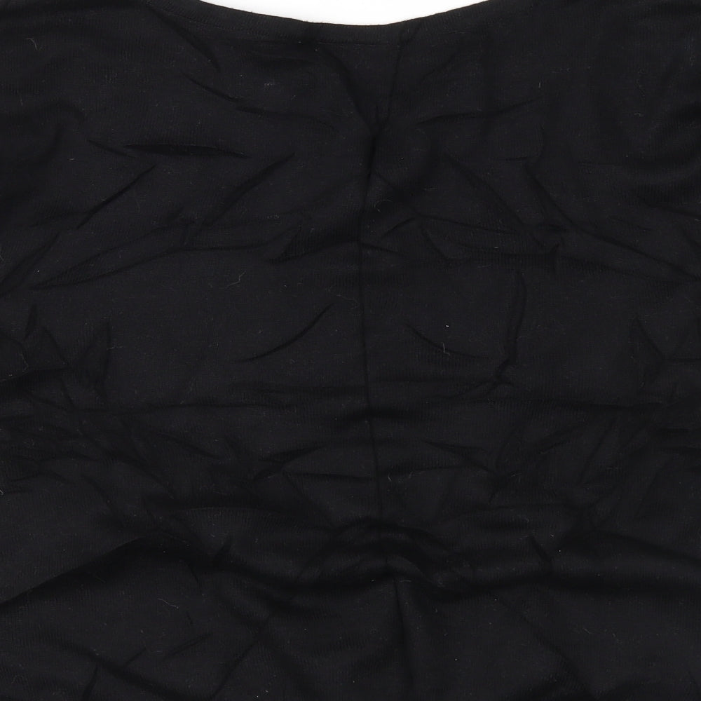 wallia Womens Black Polka Dot  Tunic Jumper Size M