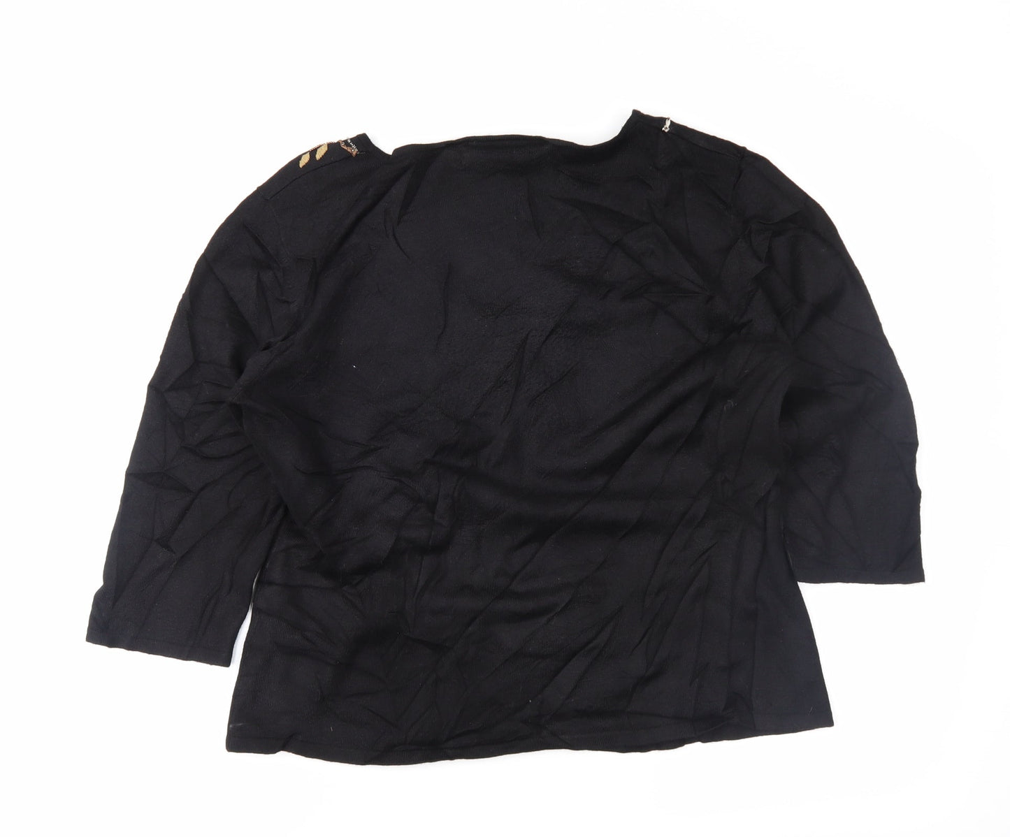 Alex & co Womens Black   Tunic Jumper Size 16