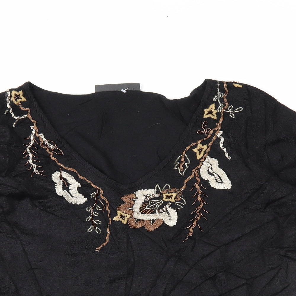 Alex & co Womens Black   Tunic Jumper Size 16