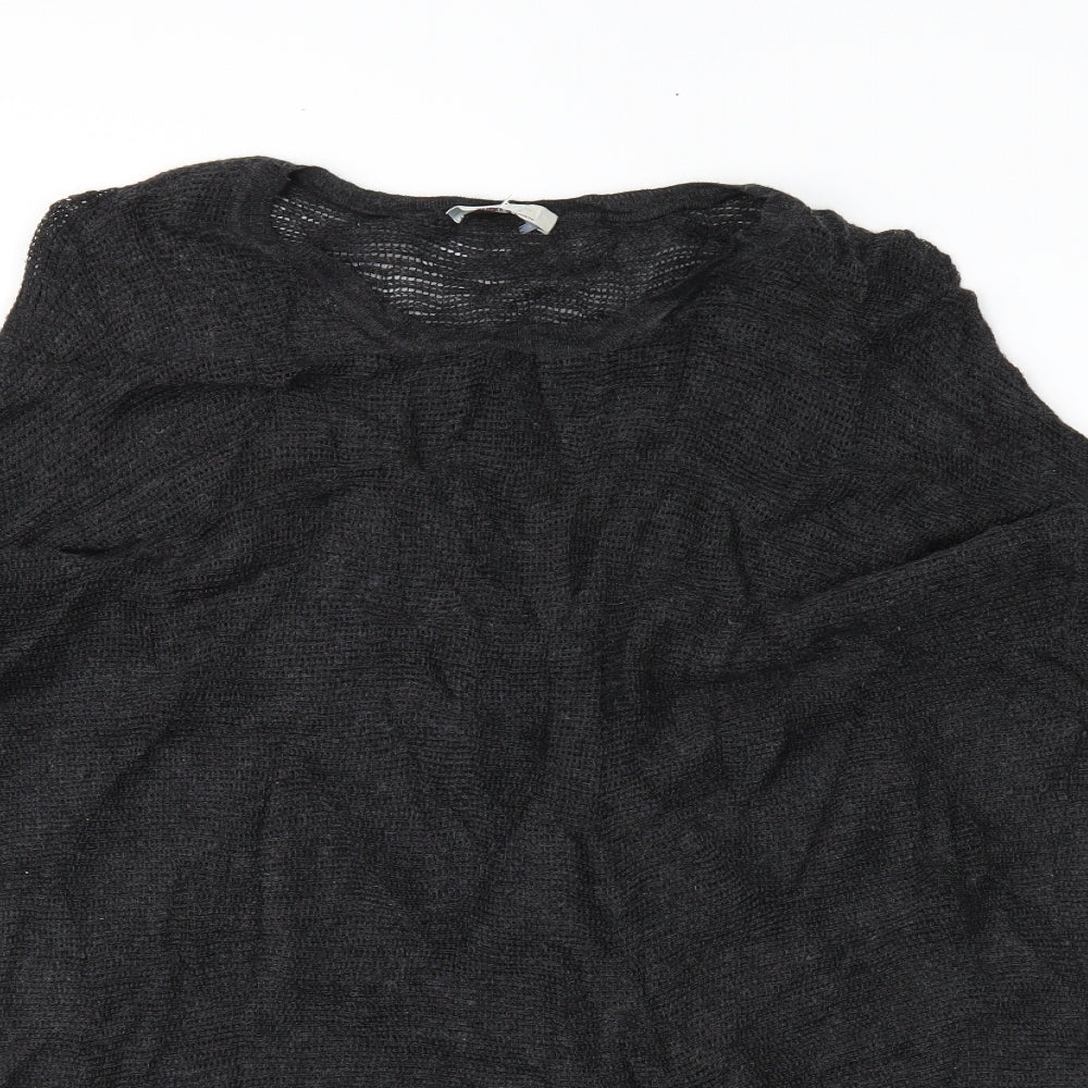 Wrap Womens Black   Pullover Jumper Size 8  - cold shoudler