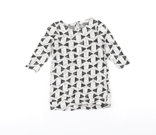 Front view of H&M Baby White jumper, size 18-24, Months