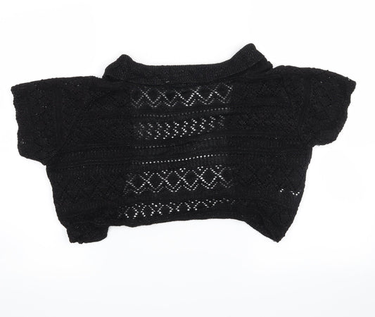 roger + roger Womens Black   Cardigan Jumper Size 18  - cropped cardigan