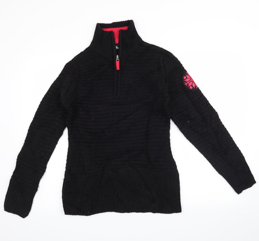 Crane Womens Black   Pullover Jumper Size S