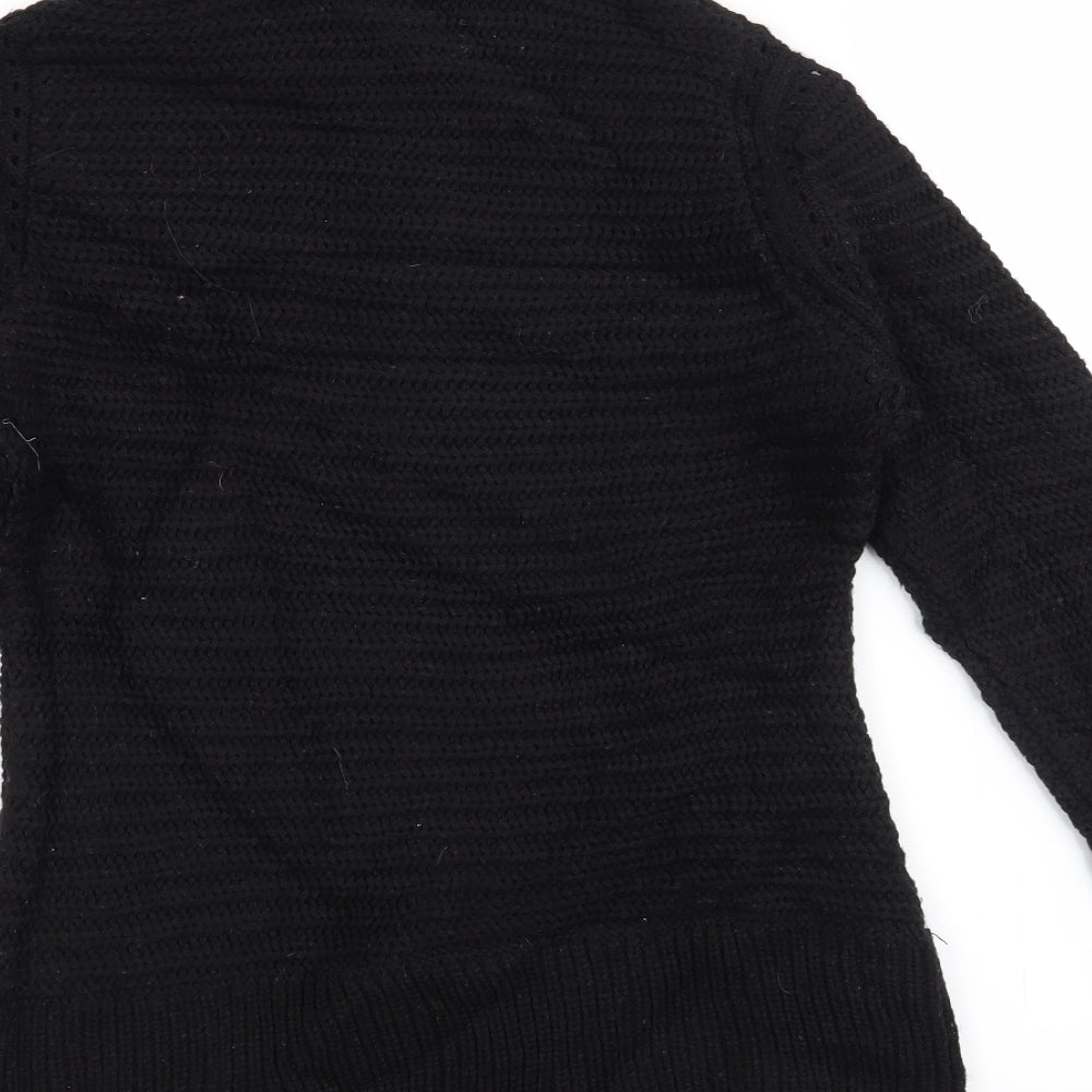 Crane Womens Black   Pullover Jumper Size S
