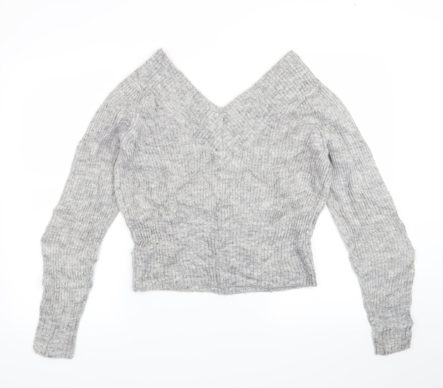 H&M Womens Grey   Pullover Jumper Size M