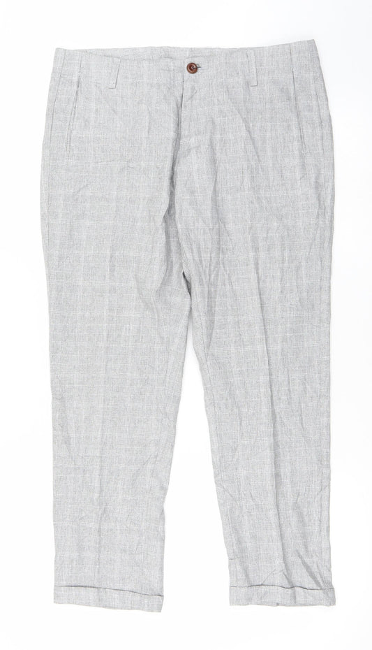 Preworn Womens Grey   Trousers  Size 34 in L26 in
