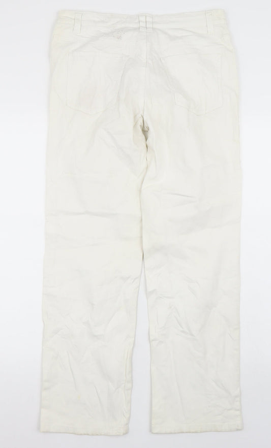 Papaya Womens White   Straight Jeans Size 10 L29 in