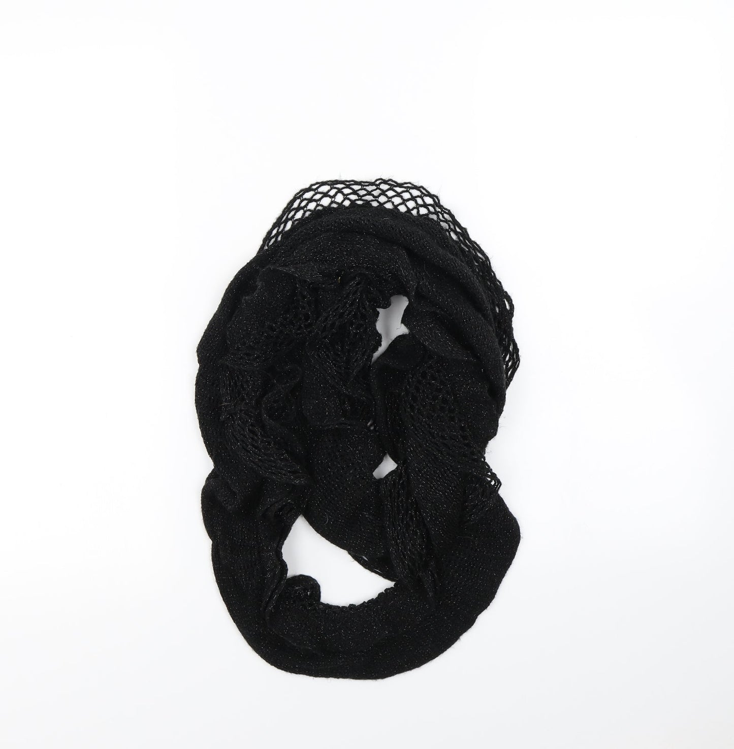 Preworn Womens Black    Scarf