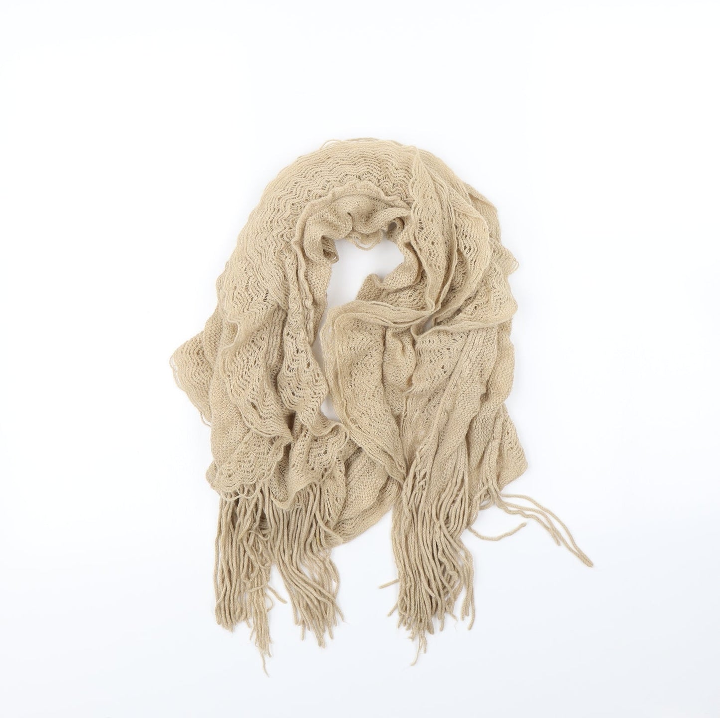 Preworn Womens Beige    Scarf