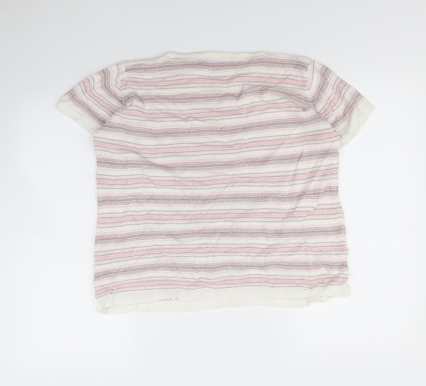 EWM Womens Multicoloured Striped  Pullover Jumper Size 14