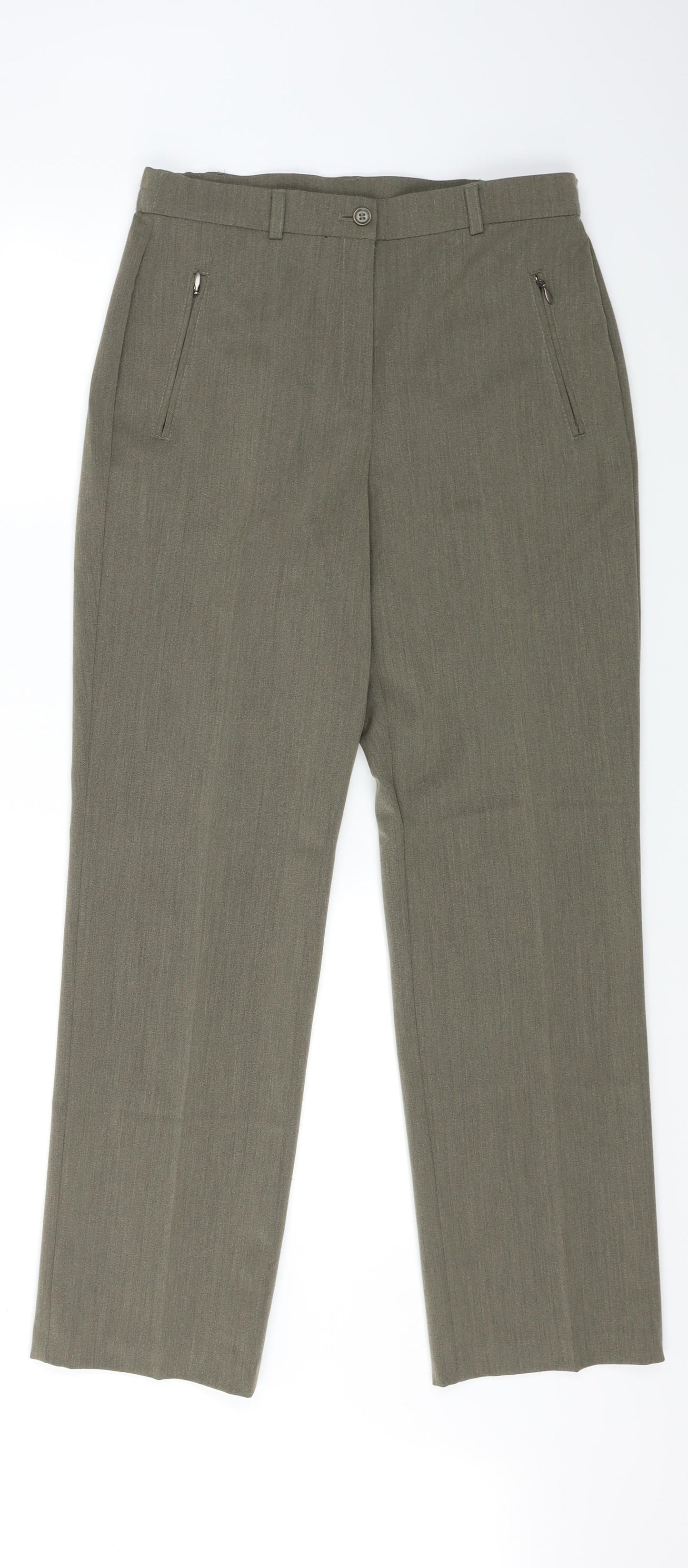 Marks and Spencer Womens Beige   Trousers  Size 10 L26 in