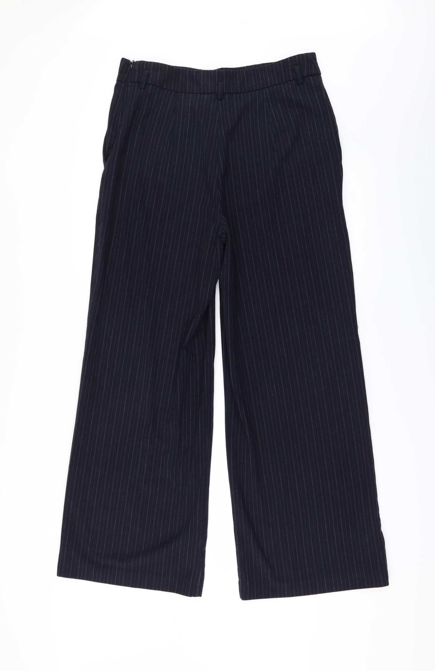 NEXT Womens Blue   Trousers  Size 14 L28 in - Side Zip