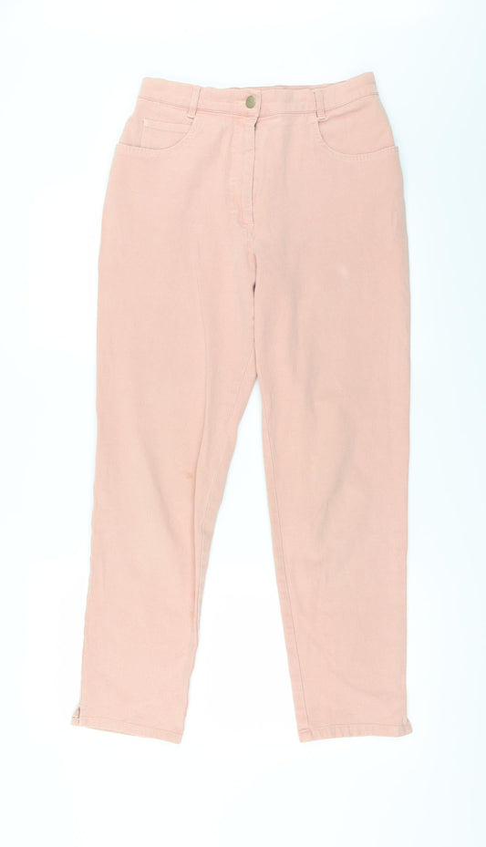 Pantalon Chameleon Womens Pink   Straight Jeans Size 12 L27 in - Salmon