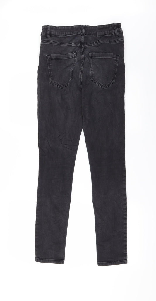 Preworn Womens Black   Straight Jeans Size 12 L28 in