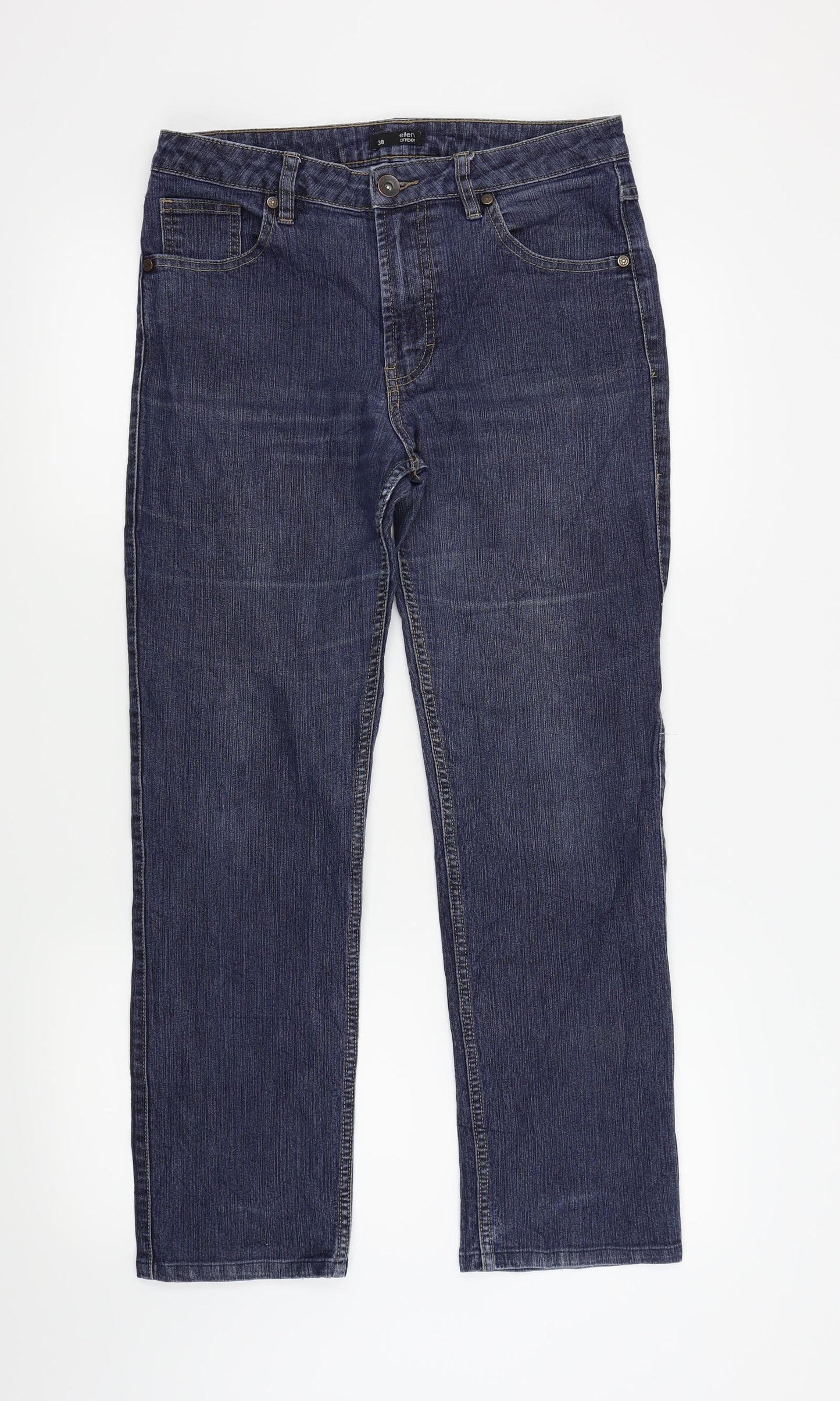 ellen amber Womens Blue   Straight Jeans Size 10 L27 in