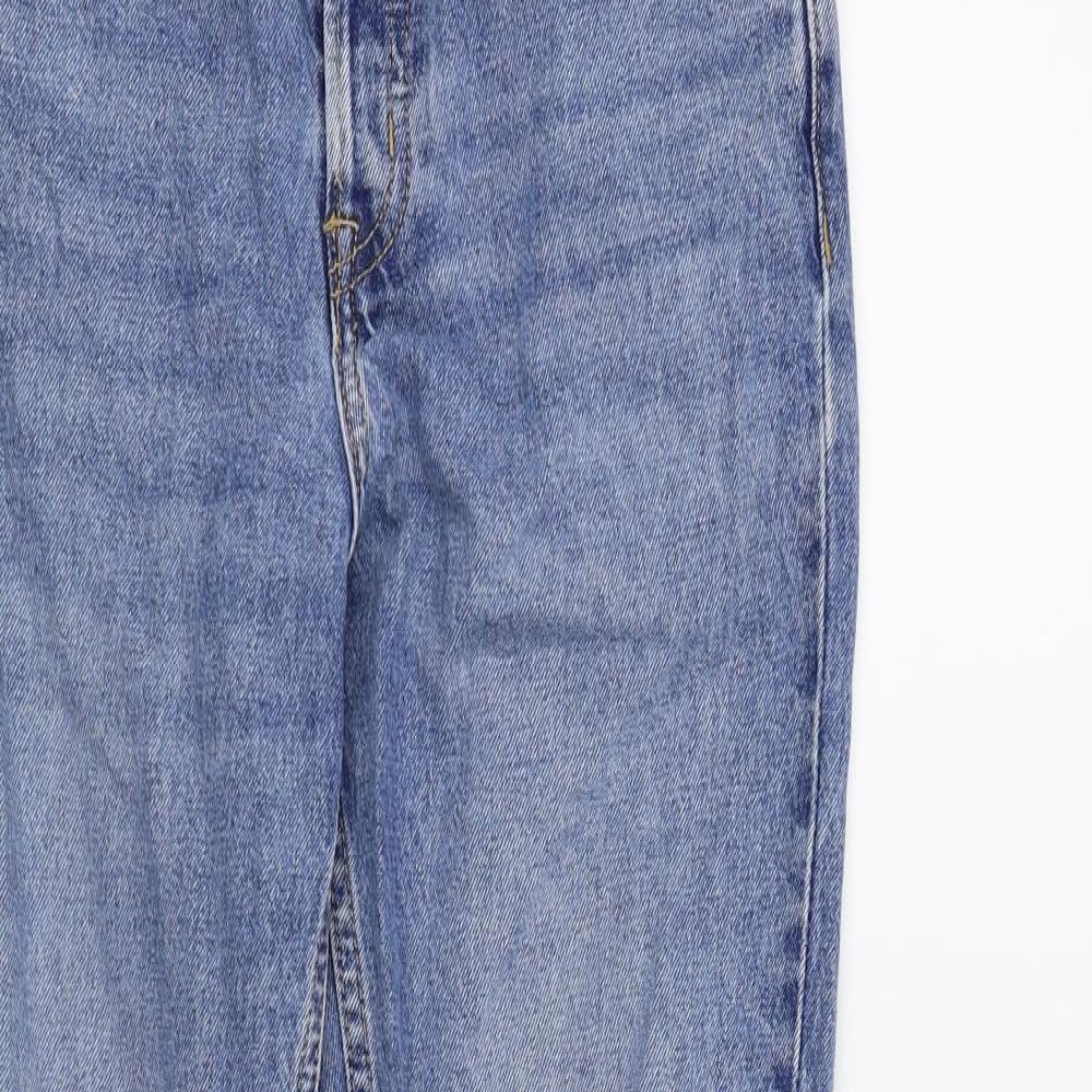 H&M Womens Blue   Straight Jeans Size 4 L28 in