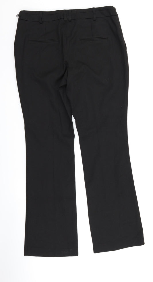 Marks and Spencer Womens Black   Trousers  Size 12 L29 in