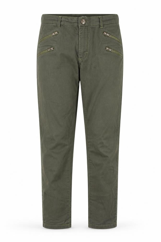 Front view of Five Units women’s grey denim straight jeans, size UK 30, in, 31-inch leg