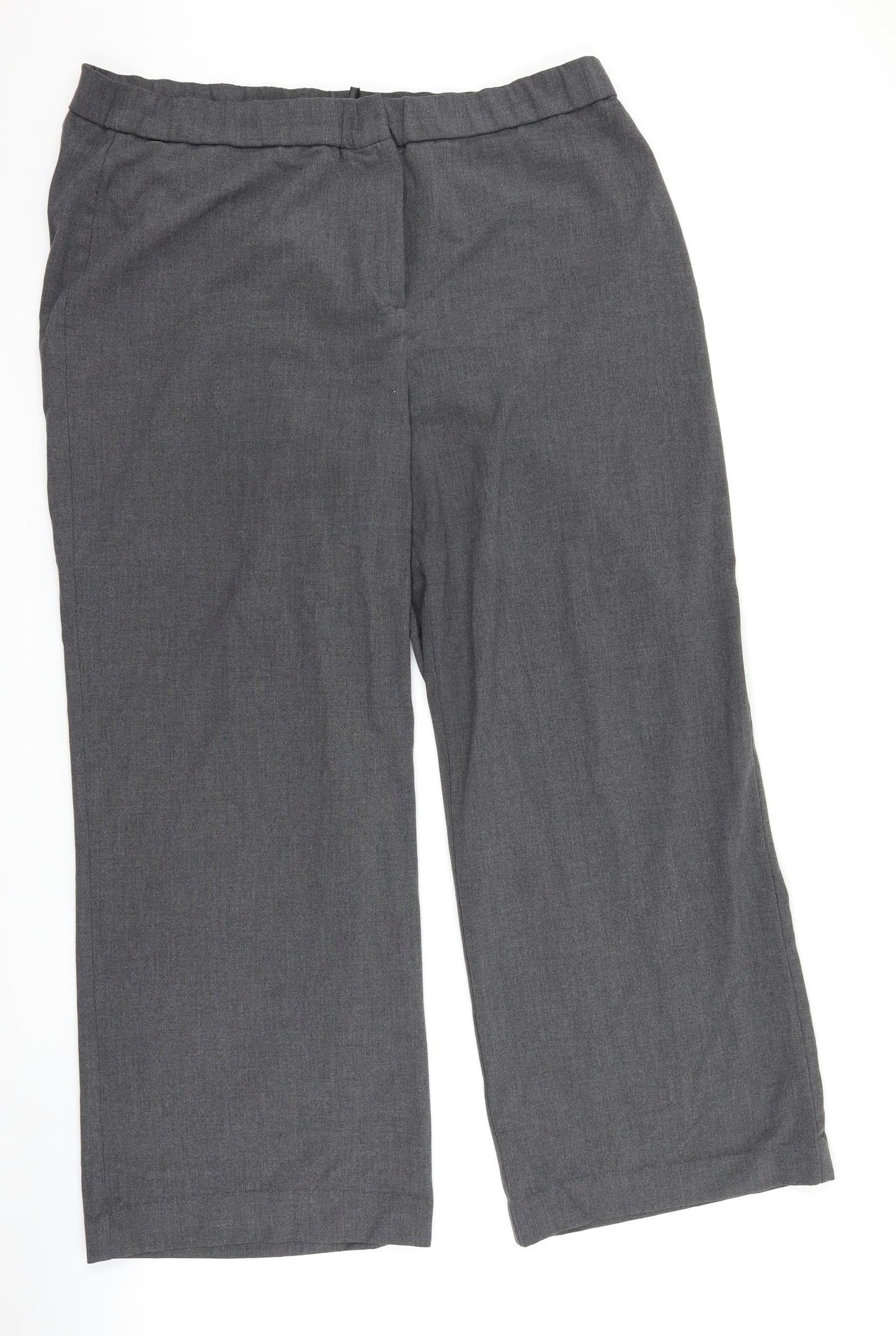 Label be Womens Grey   Trousers  Size 20 L27 in