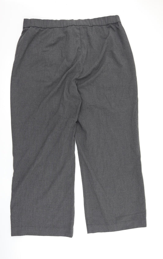 Label be Womens Grey   Trousers  Size 20 L27 in