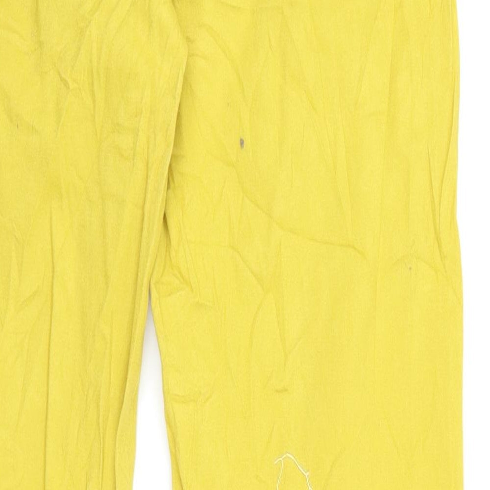 sunbird Womens Yellow  Denim Straight Jeans Size 32 L26 in