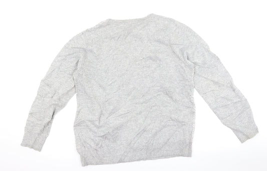 Bonmarché Womens Grey   Pullover Jumper Size 16  - star
