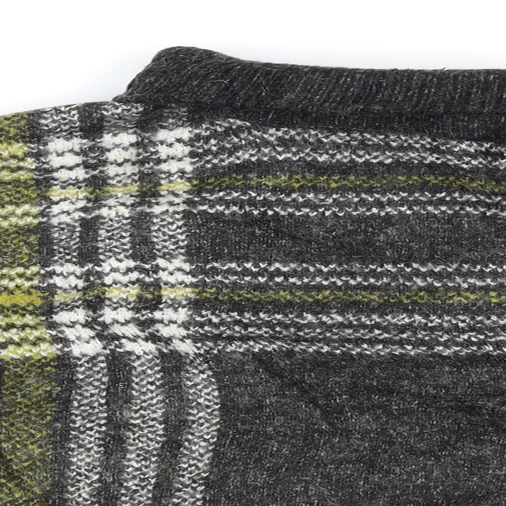 New Look Womens Grey Check  Pullover Jumper Size S