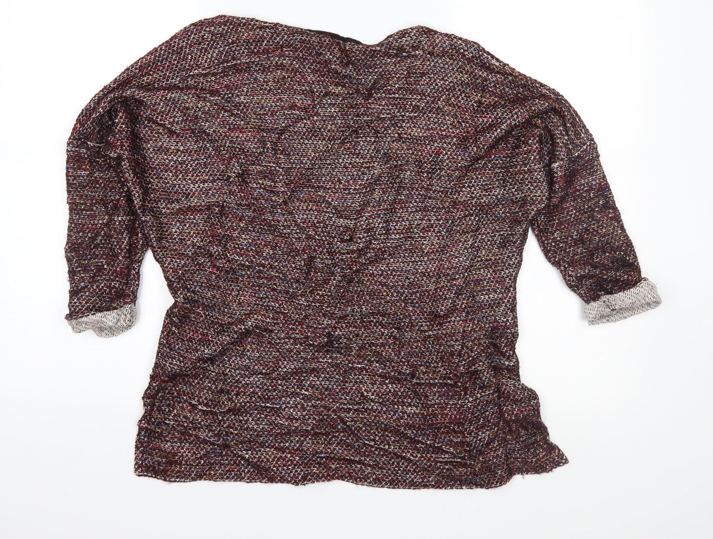 Topshop Womens Brown  Knit Pullover Jumper Size 8