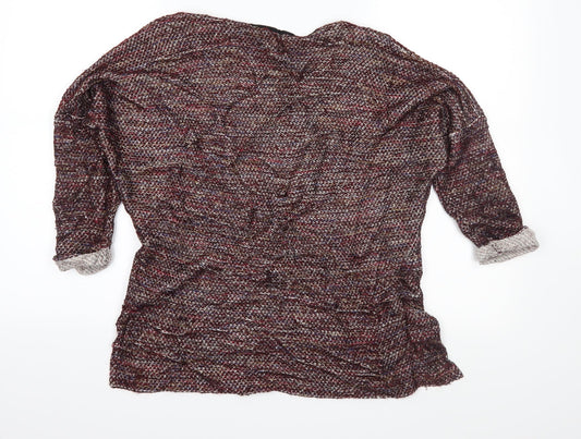 Topshop Womens Brown  Knit Pullover Jumper Size 8