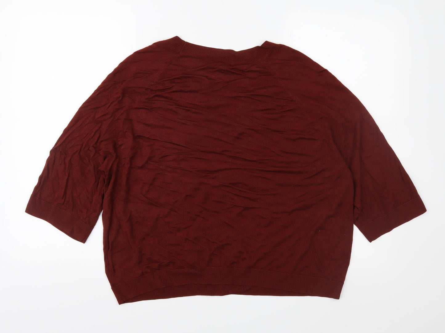 H&M Womens Brown  Knit Pullover Jumper Size M