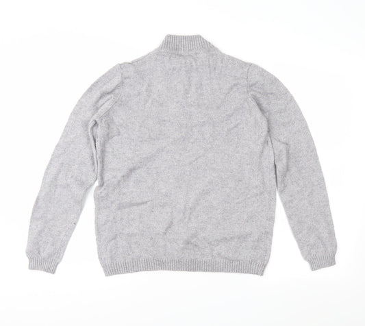 EWM Womens Grey  Knit Pullover Jumper Size S