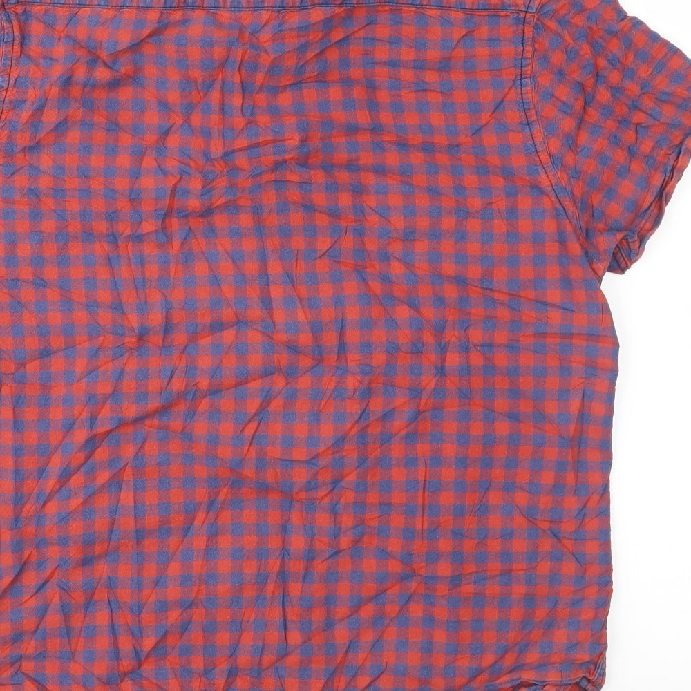 Cedar Wood State Mens Red Check   Button-Up Size M