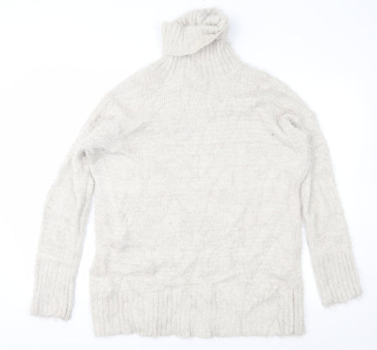 Missguided Womens Beige  Knit Pullover Jumper Size 8