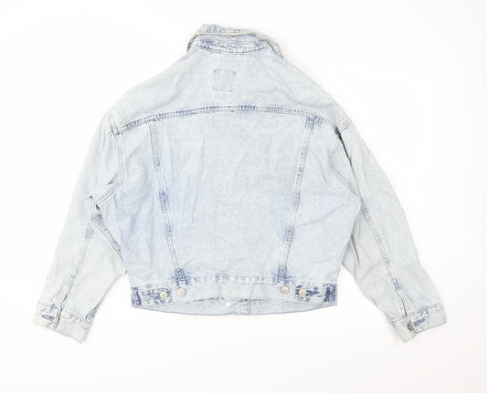 Denim & Co. Womens Black  Denim Jacket  Size 6