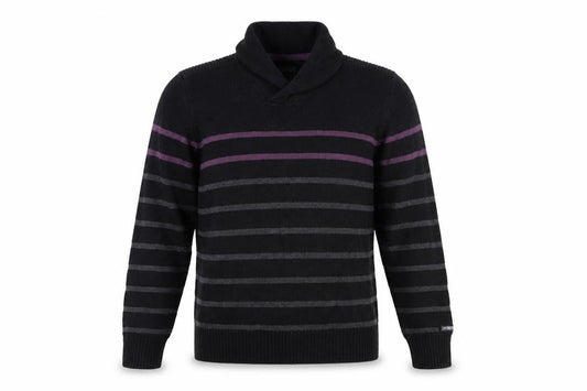 Kensington Mens Grey Striped  Pullover Jumper Size M