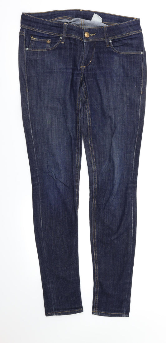 H&M Womens Blue   Skinny Jeans Size 26 L32 in