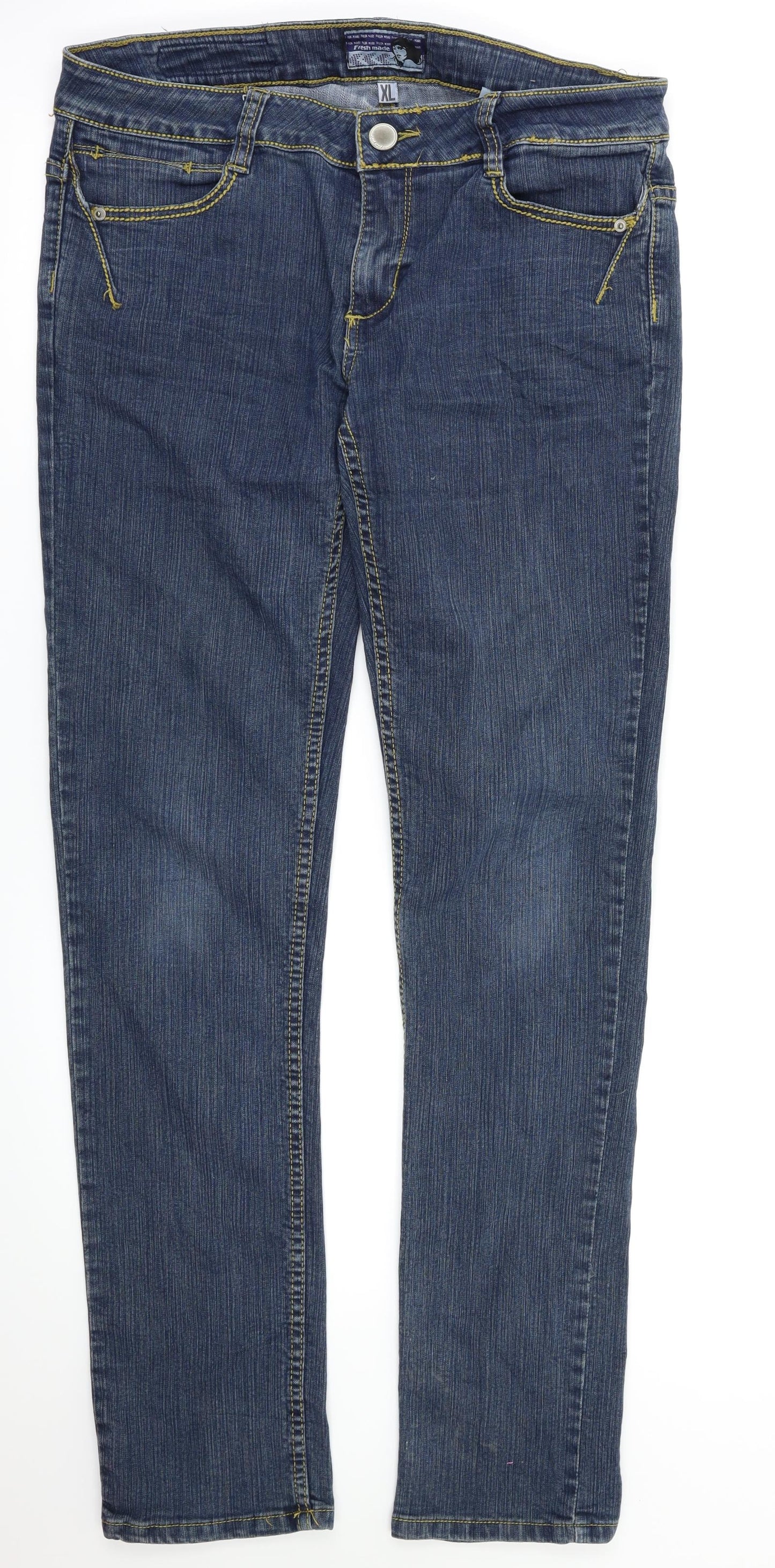 Preworn Womens Blue   Straight Jeans Size XL L33.5 in
