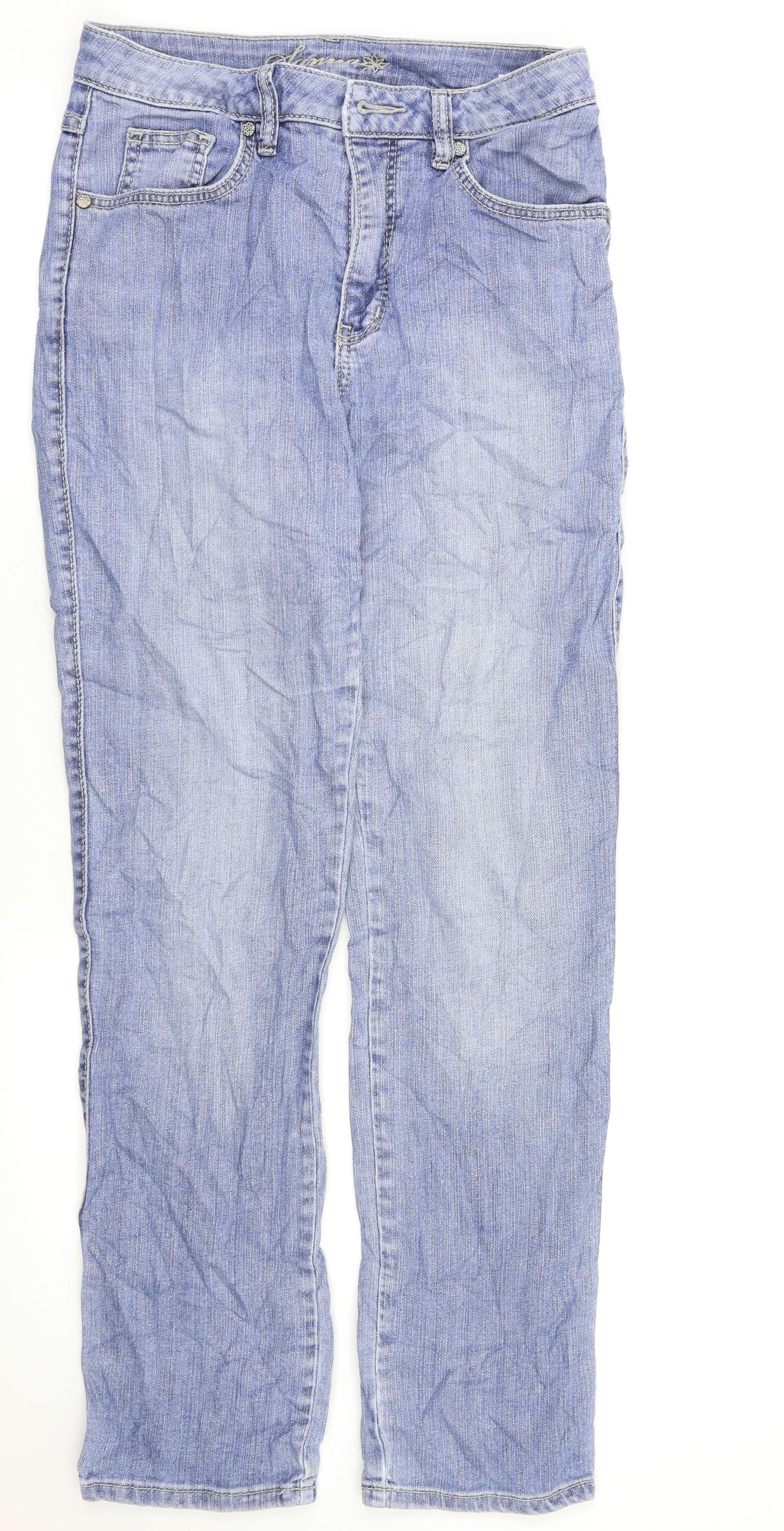 Flash Womens Blue   Straight Jeans Size 36 L30 in