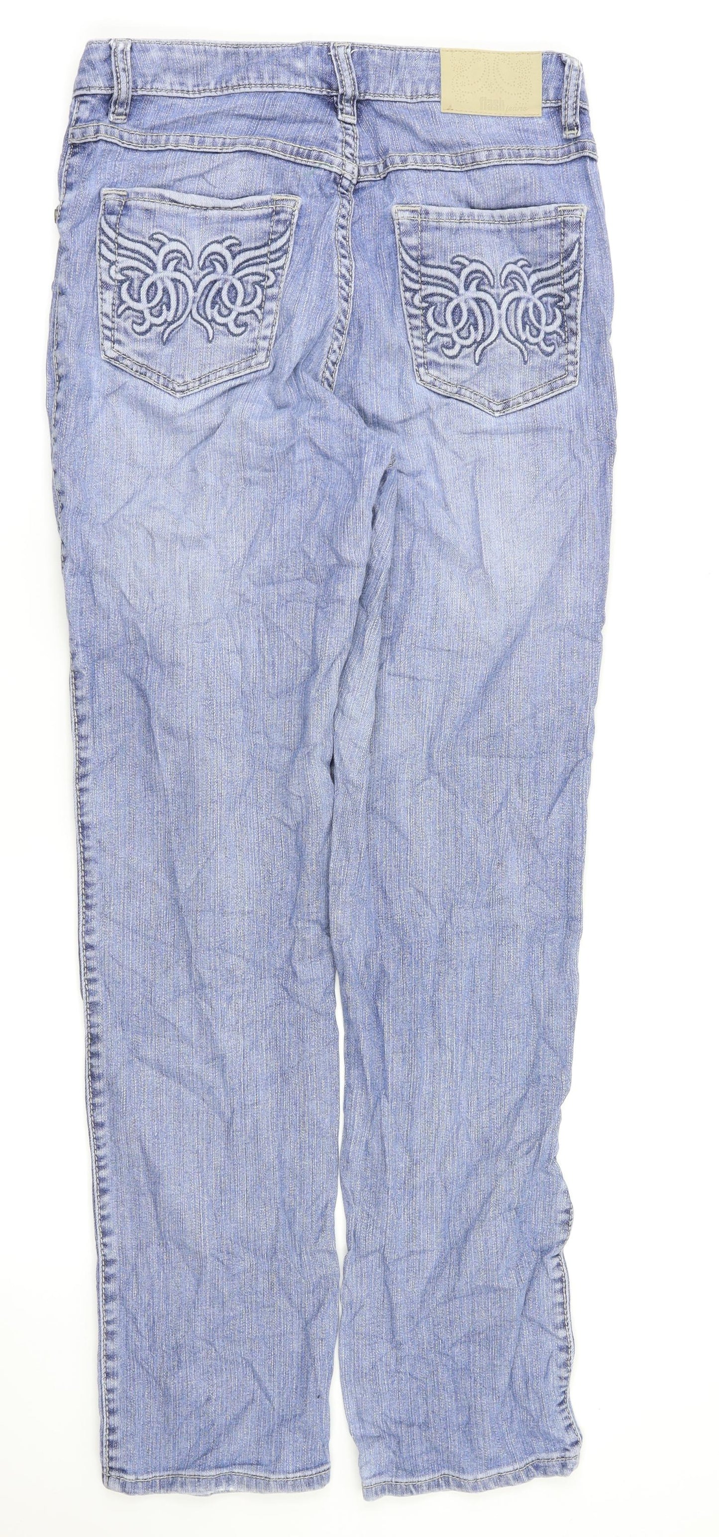 Flash Womens Blue   Straight Jeans Size 36 L30 in