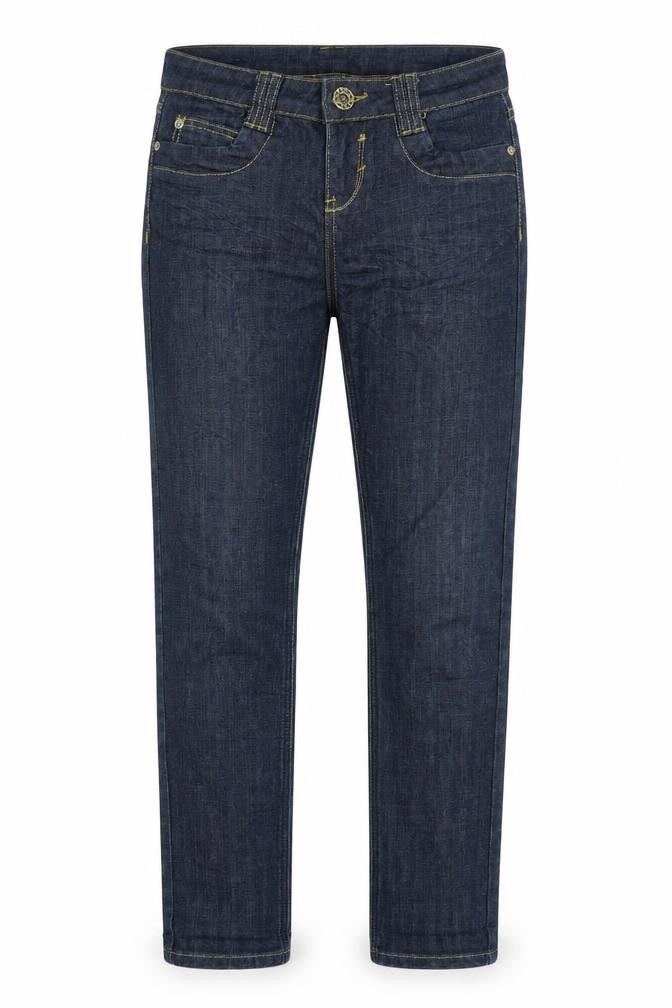 Front view of MISS VIVI women’s blue skinny jeans, size UK 26, 32-inch leg
