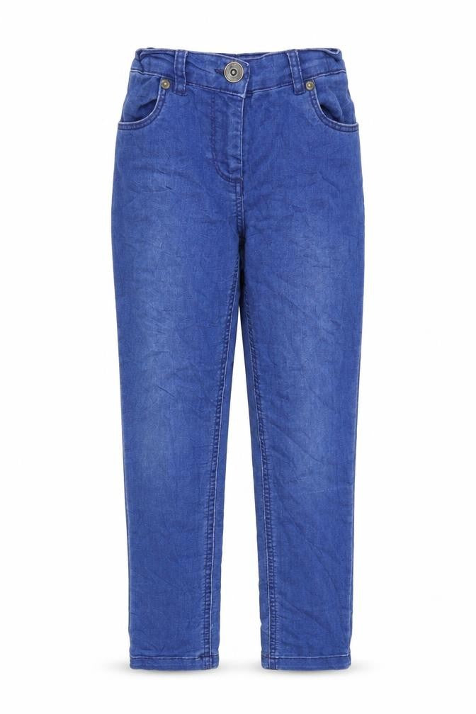 Front view of F&F girls’ blue skinny jeans, size 10-11, years