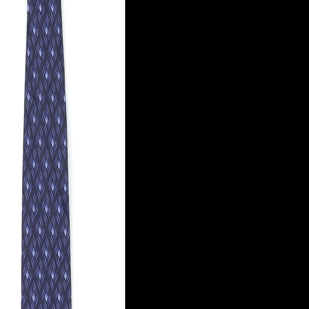 Walton Mens Blue Polka Dot  Pointed Tie One Size