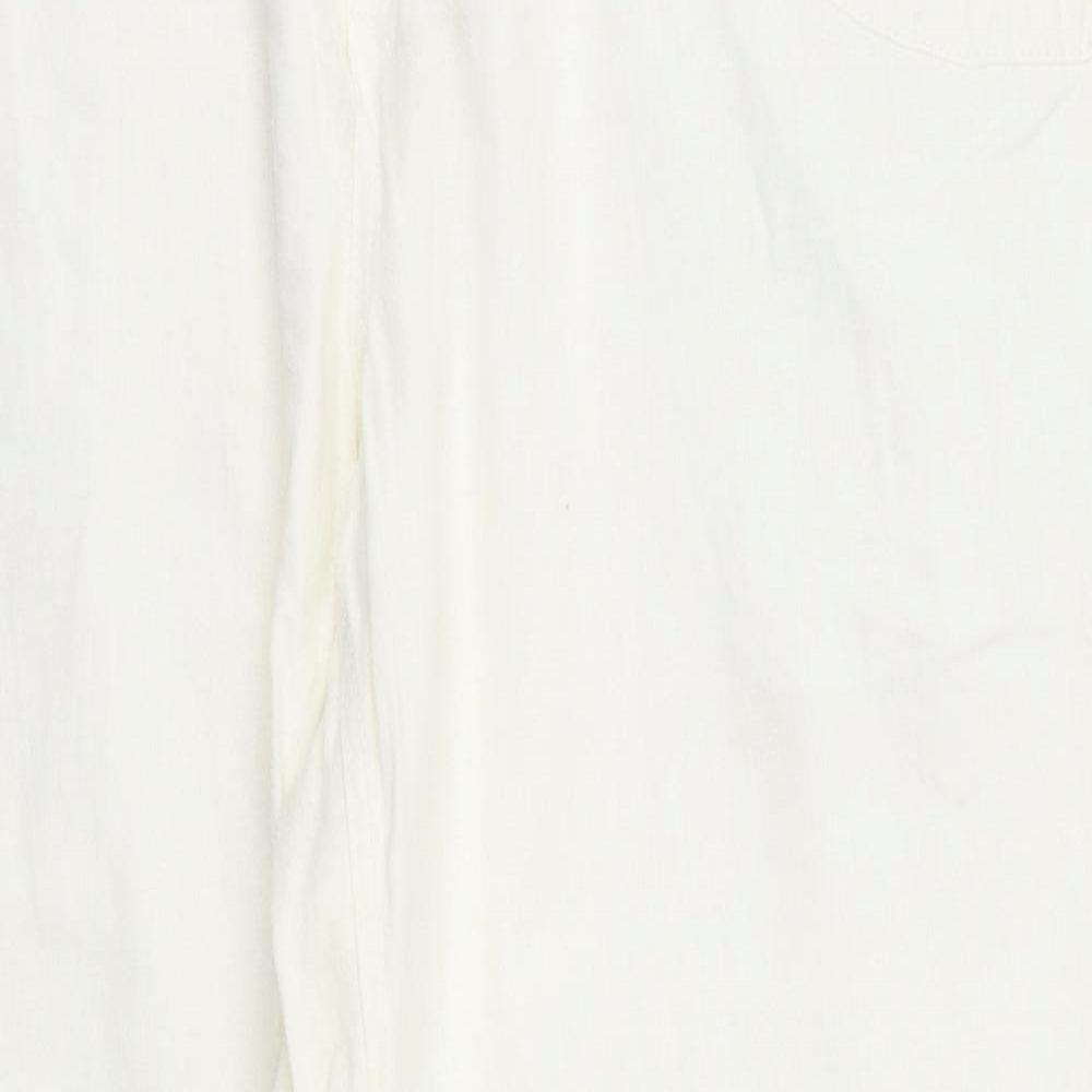 NEXT Womens White   Sweatpants Trousers Size 14 L29 in